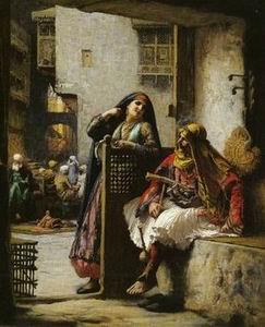 unknow artist Arab or Arabic people and life. Orientalism oil paintings  343